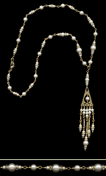 Deco Style Faux Pearl Necklace Set
