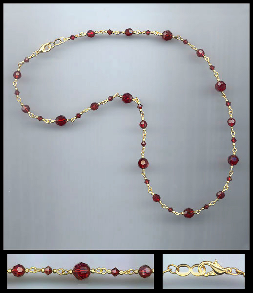 Swarovski Ruby Red Necklace