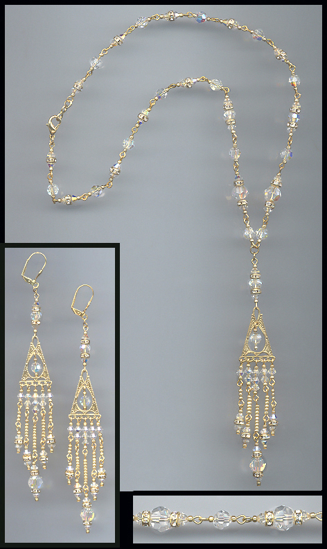 Deco Crystal Necklace Set