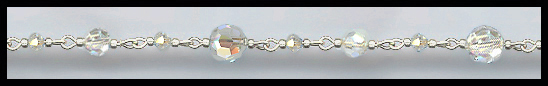Handlinked Aurora Borealis and Silver Chain