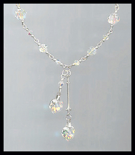 Swarovski Aurora Borealis Heart Necklace