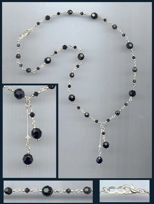 Swarovski Jet Black Crystal Necklace