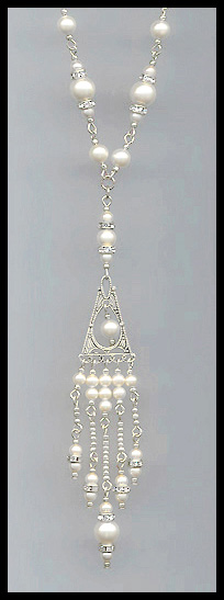 Deco Style Cream Pearl Necklace