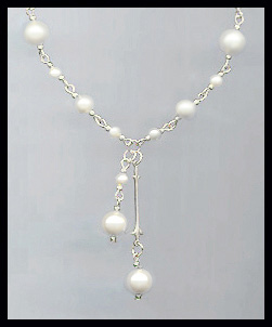Swarovski Cream Faux Pearl Drop Necklace