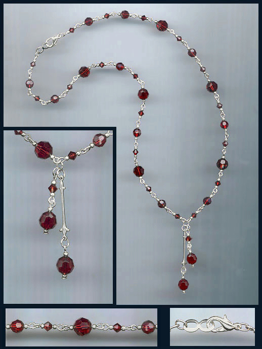 Swarovski Ruby Red Crystal Necklace