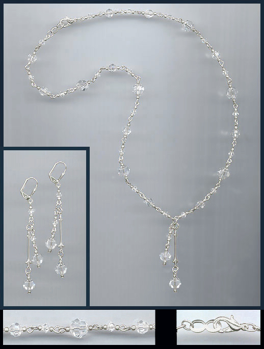 Swarovski Clear Crystal Necklace Set