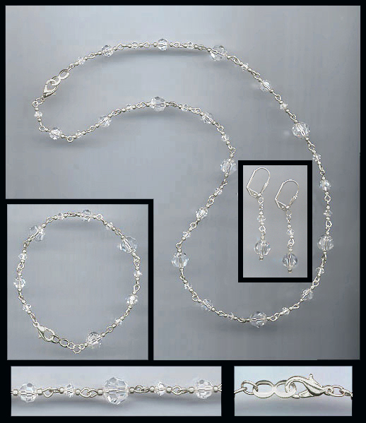 Swarovski Clear Crystal Necklace Set