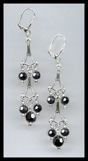 Hematite Dangle Earrings