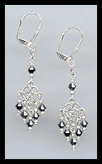 Hematite Dangle Earrings