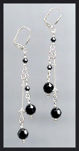 Hematite Drop Earrings