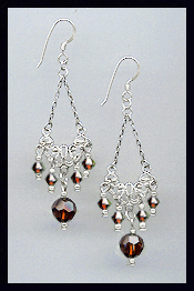 Vintage Mocca Brown Earrings