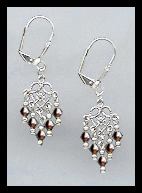 Tiny Mocca Brown Earrings