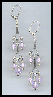 Violet Dangle Earrings