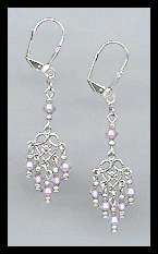 Violet Dangle Earrings