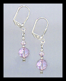 Small Violet Earrings