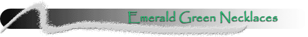 Emerald Green Crystal Necklaces