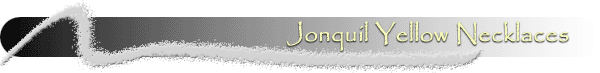 Jonquil Yellow Crystal Necklaces