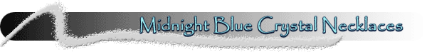 Midnight Blue Crystal Necklaces