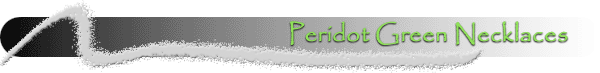 Peridot Green Crystal Necklaces