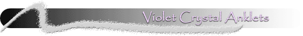 Violet Crystal Anklets