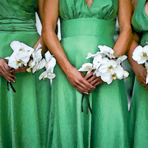 emerald green bridesmaid jewelry