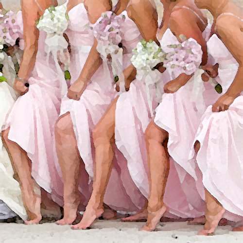light pink bridesmaid jewelry