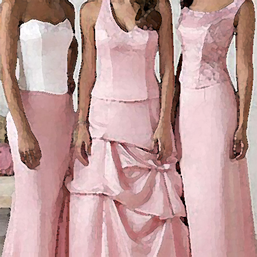 pink bridesmaid jewelry