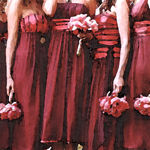 ruby red bridesmaid jewelry