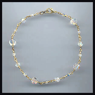 Swarovski Aurora Crystal Anklet
