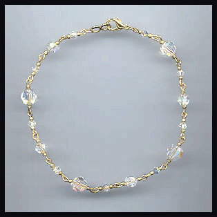 Aurora Swarovski Anklet