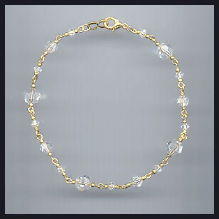 Swarovski Clear Crystal Anklet