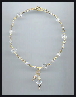 Clear Crystal Anklet