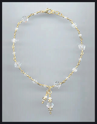 Swarovski Clear Crystal Anklet