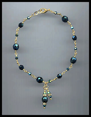 Midnight Blue Anklet