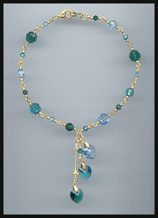 Emerald Green Swarovski Anklet