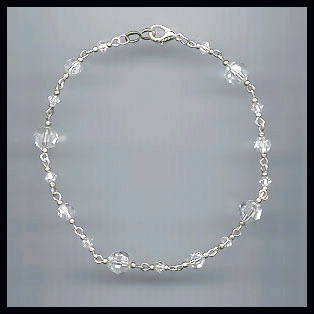Swarovski Clear Crystal Anklet
