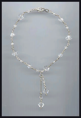 Clear Crystal Anklet
