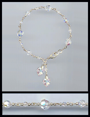 Swarovski Aurora Heart Charm Bracelet