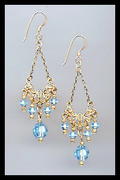 Vintage Aquamarine Earrings