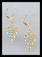 Tiny Aquamarine Earrings