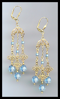 Aquamarine Chandelier Earrings