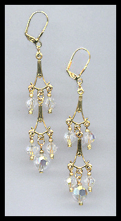 Aurora Borealis Dangle Earrings