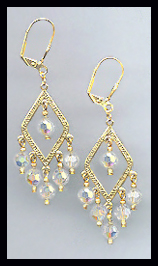 Aurora Borealis Crystal Earrings