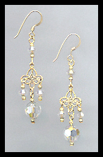 Aurora Borealis Filigree Earrings
