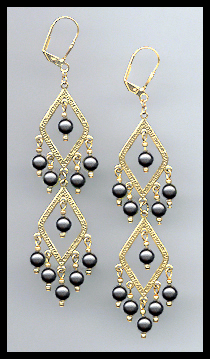 Swarovski Crystal Pearl Earrings