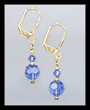 Small Sapphire Blue Earrings