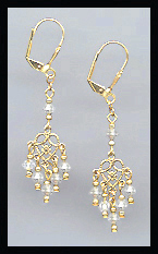 Clear Crystal Dangle Earrings