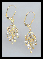 Tiny Clear Crystal Earrings