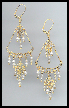 Clear Crystal Chandelier Earrings