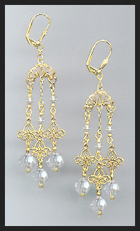 Clear Crystal Chandelier Earrings